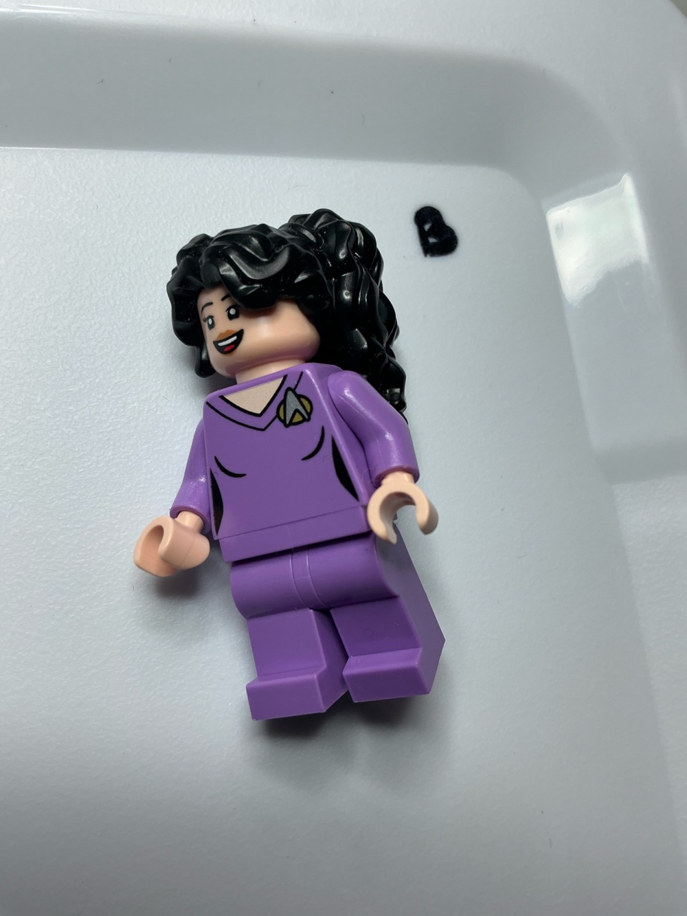 LEGO Counsellor Deanna Troi minifigure from the Star Trek: The Next Generation